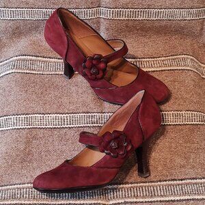 Soft Maroon Leather Heel Women's 12M